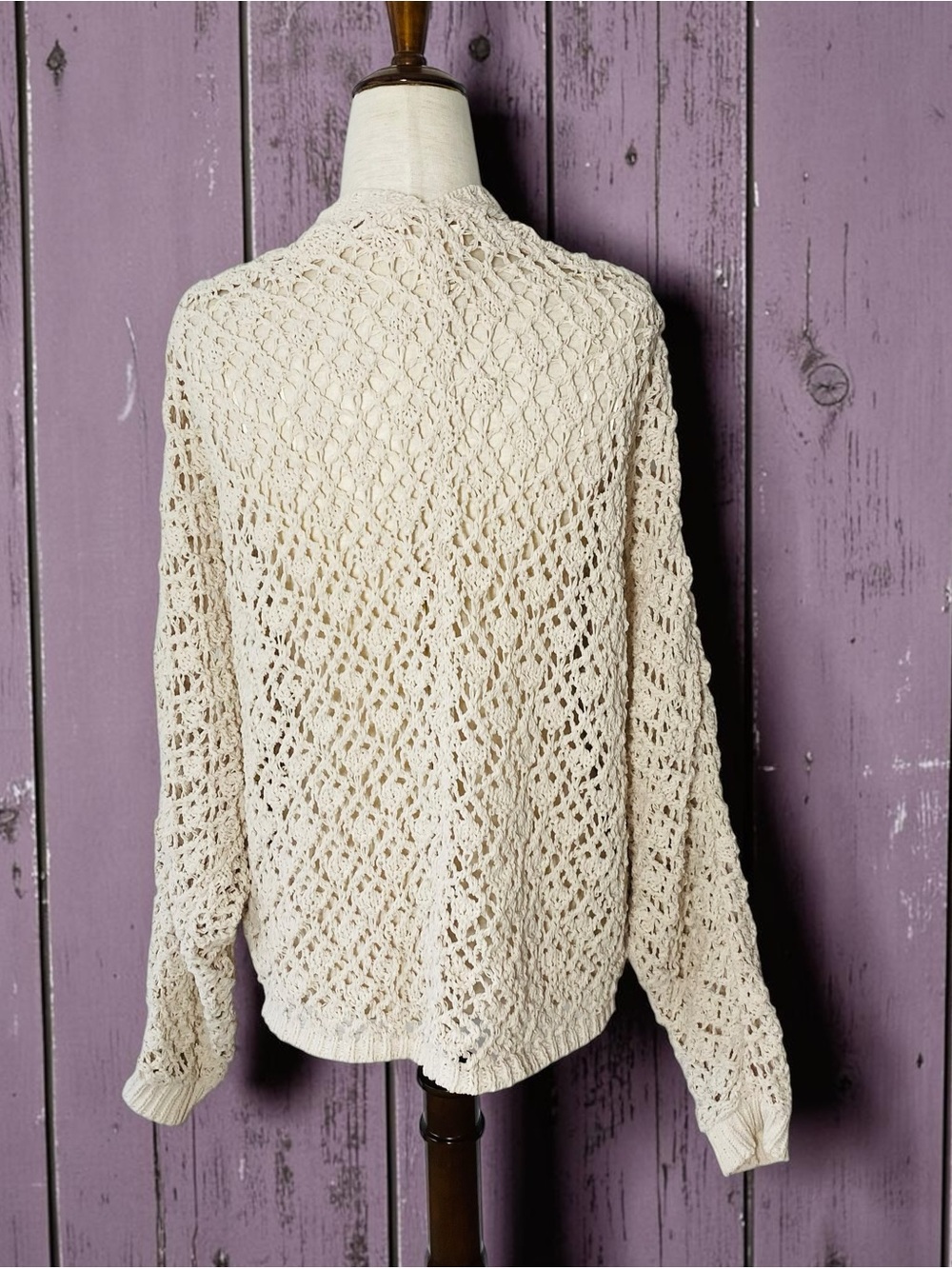 NICOLE MILLER ARTELIER Crochet Oversized Cardigan - Picture 3 of 5